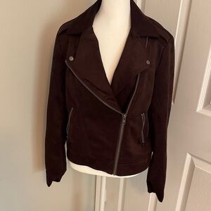 Philosophy Women's Brown faux Suede Jacket